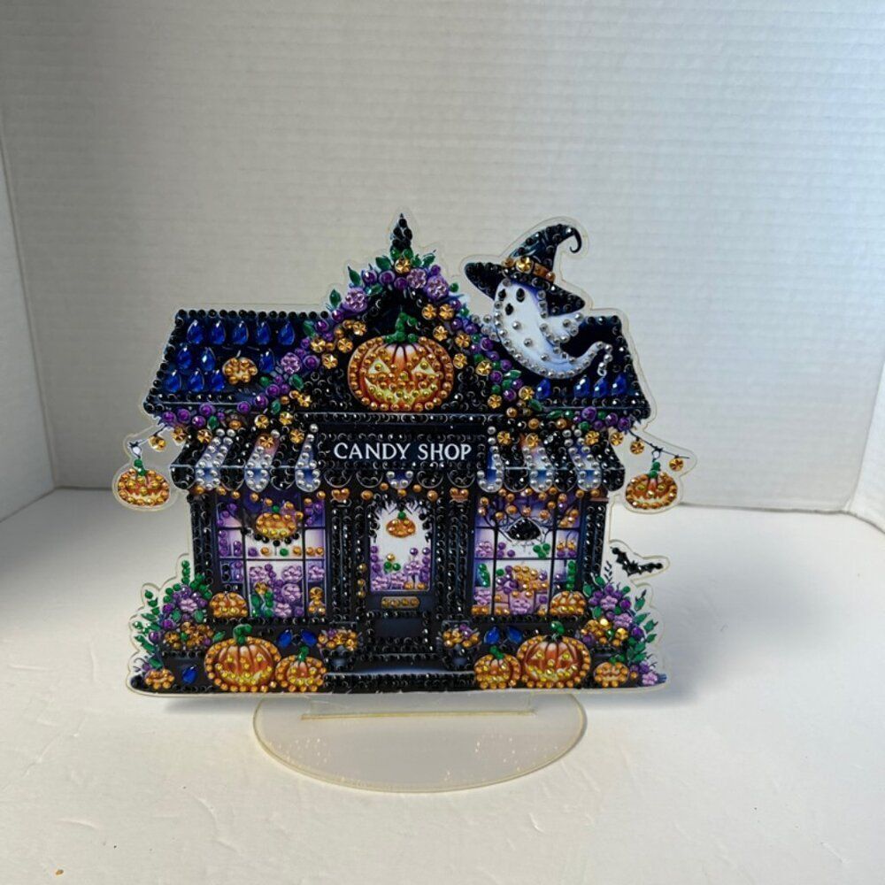 Completed Diamond Art Halloween art painting 3D acrylic